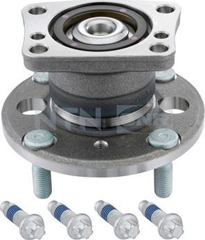 Ступица колеса с интегрированным подшипником NTN / SNR задняя для Ford Fiesta VI 2008-2019. Артикул R152.88