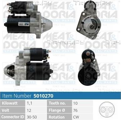 Стартер Meat & Doria для Ford StreetKa 2003-2005. Артикул 5010270