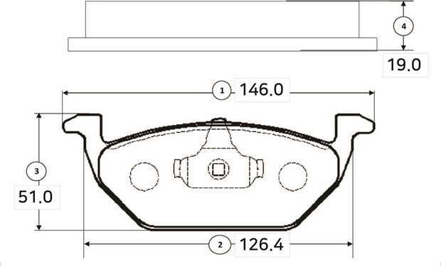 Тормозные колодки CTR. Артикул GK1280
