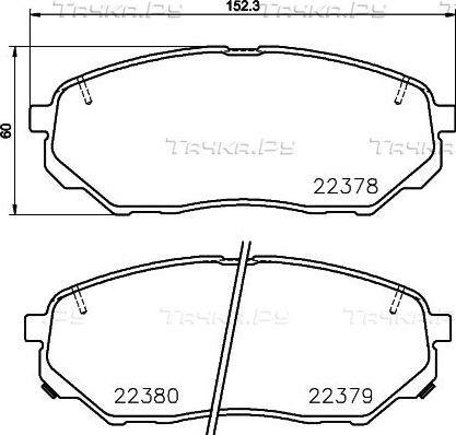Тормозные колодки Nisshinbo. Артикул NP6098