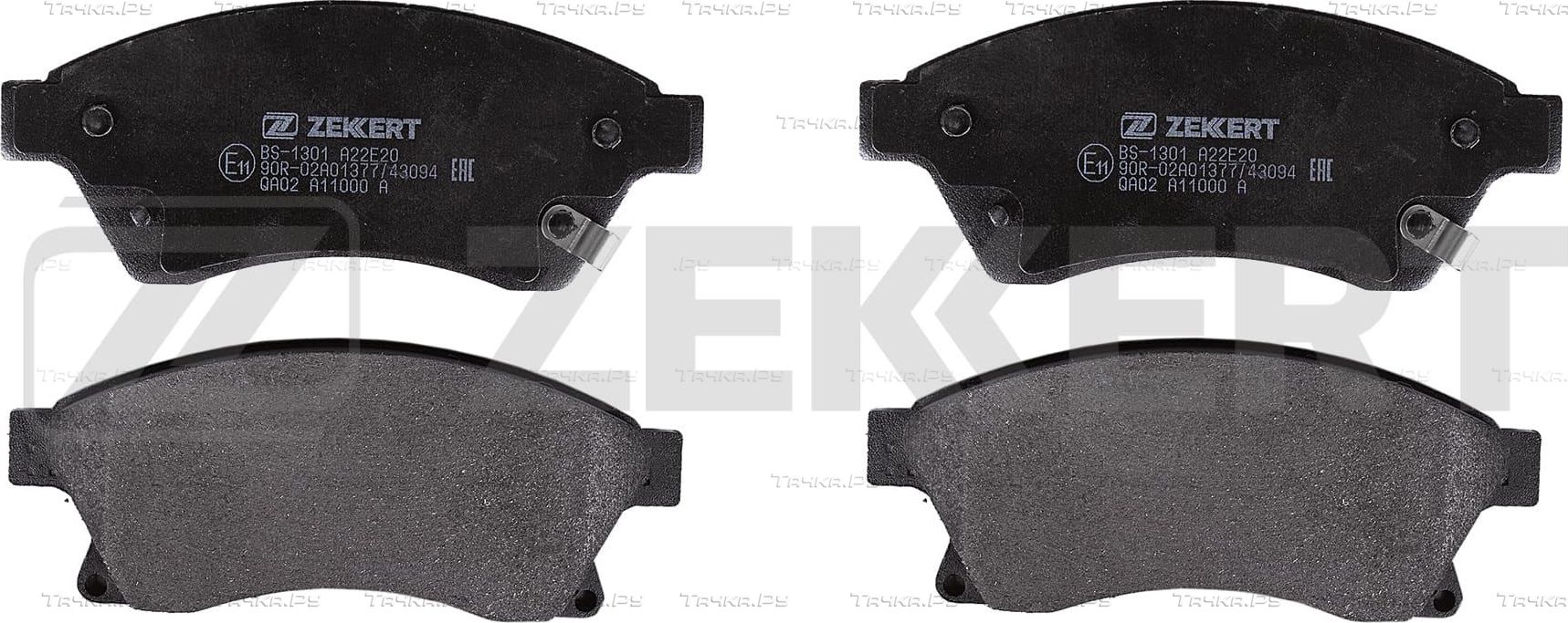 Тормозные колодки Zekkert передние для Opel Astra J 2009-2017. Артикул BS-1301