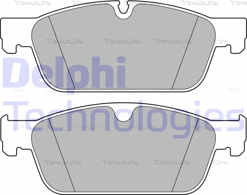 Тормозные колодки Delphi (Low-Metallic) передние для Mercedes-Benz M-Класс III (W166) 2011-2015. Артикул LP2705