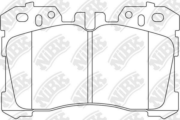Тормозные колодки NiBK передние для Lexus LS IV 2006-2017. Артикул PN1833
