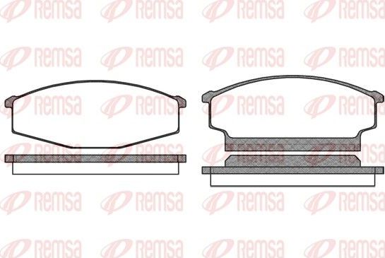 Тормозные колодки Remsa. Артикул 0256.00