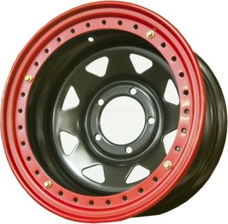 Колёсный диск OFF-ROAD Wheels стальной черный с бедлоком 5x139,7 8xR16 d110 ET-40 для УАЗ Буханка 1990-2026. Артикул 1680-53910BL-40-BDL