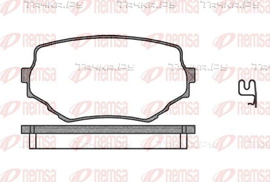 Тормозные колодки Remsa передние для Suzuki Vitara I 1988-1999. Артикул 0594.02