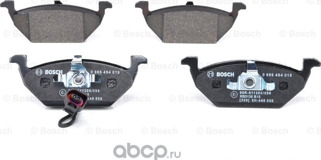 Колодки тормозные передние (Bosch). Артикул 986494019