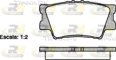 Тормозные колодки RoadHouse задние для Lexus ES V 2006-2012. Артикул 21231.00