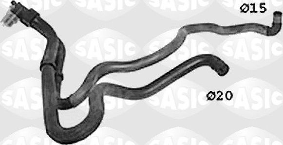 Патрубок радиатора (системы охлаждения) Sasic для Peugeot 306 1993-2000. Артикул SWH0505