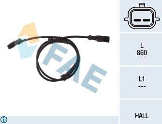 Датчик ABS FAE. Артикул 78120