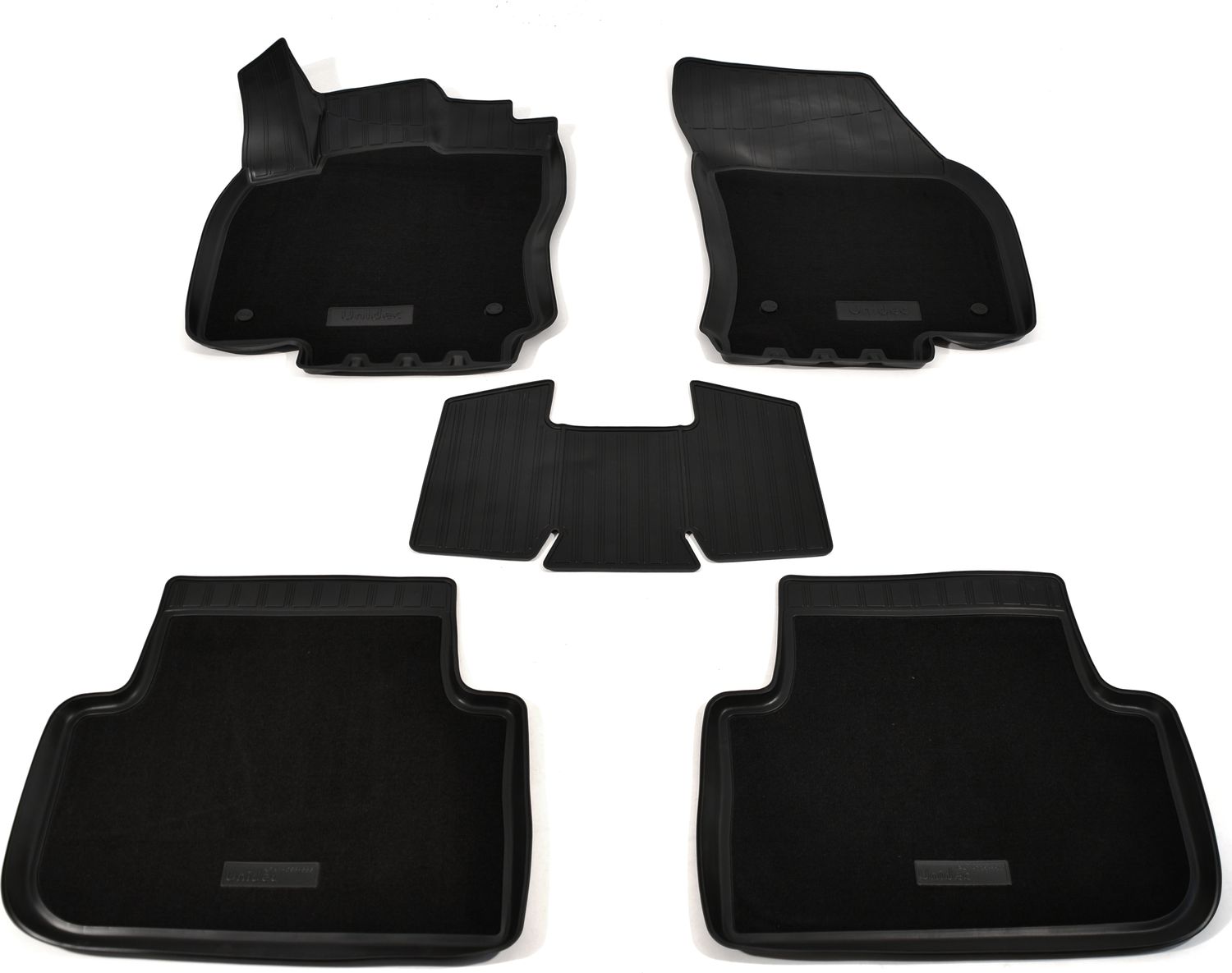 Коврики комбинированные 3D Норпласт для салона Volkswagen Tiguan II 2016-2026. Артикул NPA11-C95-653-CM