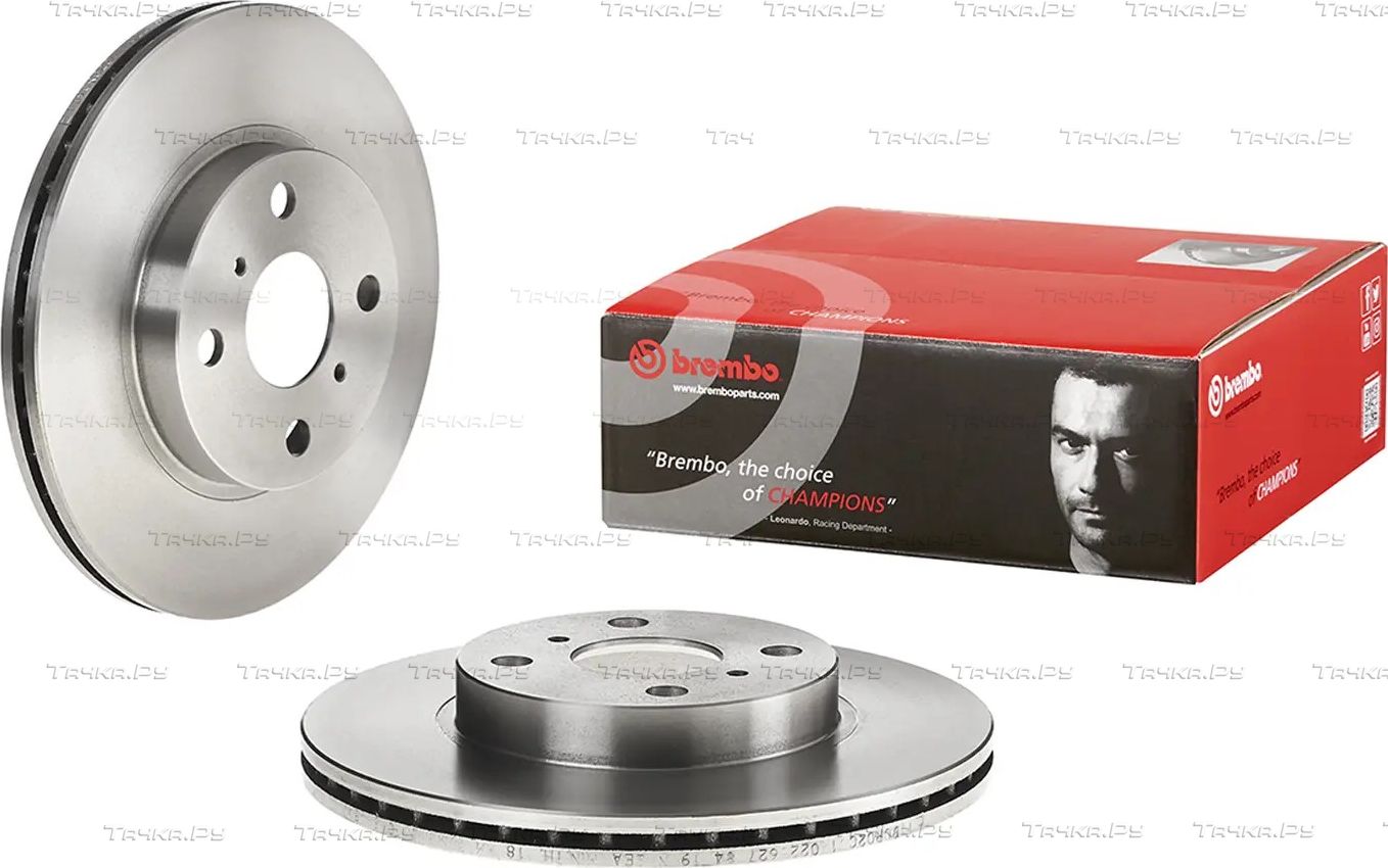 Тормозной диск Brembo PRIME LINE передний для Toyota bB I 2000-2005. Артикул 09.8545.10