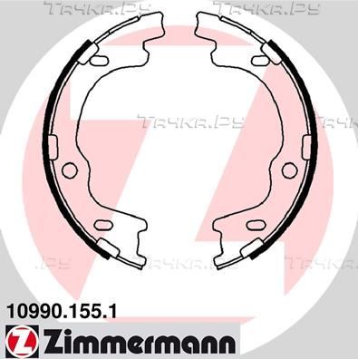 Тормозные колодки (стояночная тормозная система) Zimmermann задние для Kia Ceed I 2006-2012. Артикул 10990.155.1