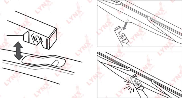 Щетка стеклоочистителя (дворник) LYNXauto. Артикул LR35A