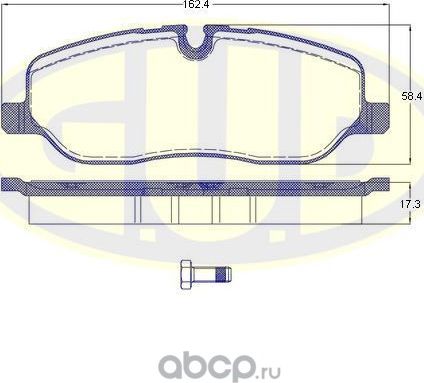 КОЛОДКИ ТОРМОЗНЫЕ ДИСКОВЫЕ (G.u.d). Артикул GBP115800