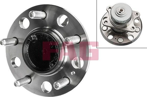 Ступичный подшипник (комплект) Fag задний для Kia Magentis II 2005-2010. Артикул 713 6196 60