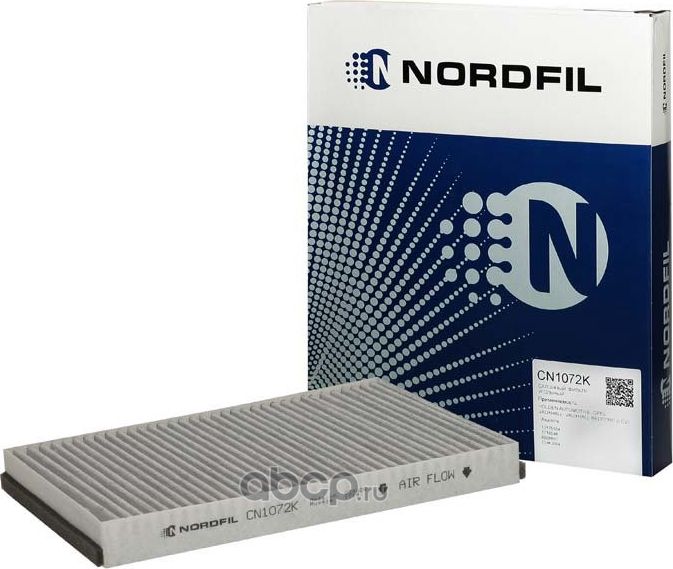 Фильтр салона угольный Opel Astra G  H  Zafira A (Nordfil). Артикул cn1072k