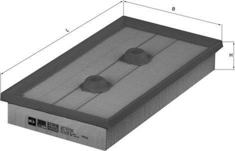 Воздушный фильтр Mahle. Артикул LX 1643