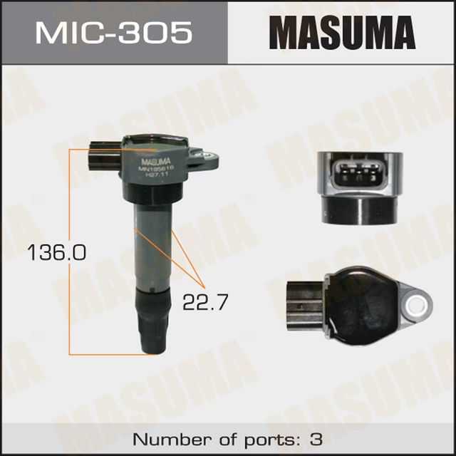 Катушка зажигания Masuma. Артикул MIC-305