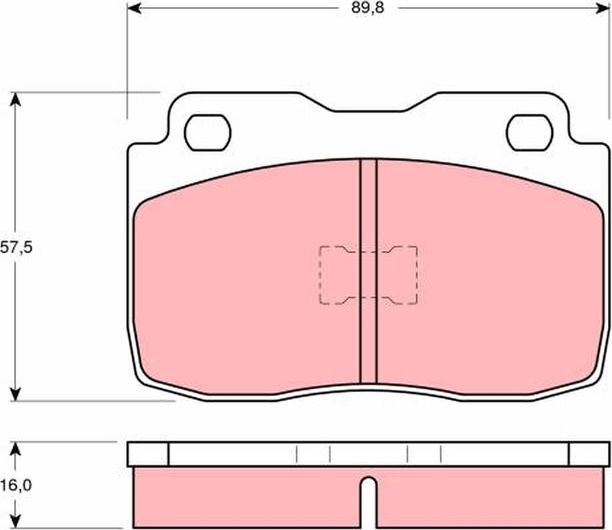 Тормозные колодки TRW. Артикул GDB359