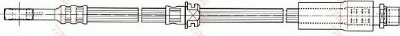Тормозной шланг TRW передний правый/левый для Opel Meriva B 2010-2017. Артикул PHD673