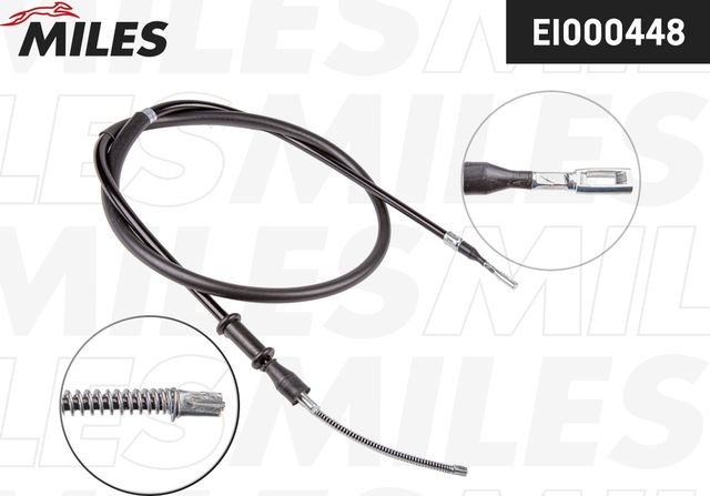 Трос ручника (тросик ручного тормоза) Miles задний правый/левый для Audi S2 I 1993-1995. Артикул EI000448
