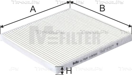 Салонный фильтр MFilter для Toyota Corolla Verso I 2001-2004. Артикул K 9065