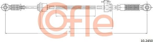 Трос переключения передач КПП Cofle. Артикул 92.10.2450