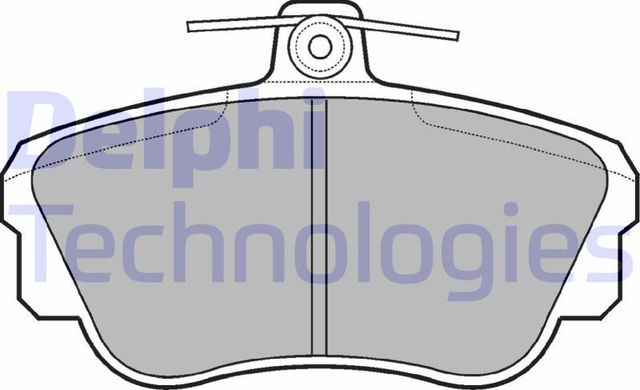 Тормозные колодки Delphi (Low-Metallic) передние для Volvo 480 1986-1996. Артикул LP639