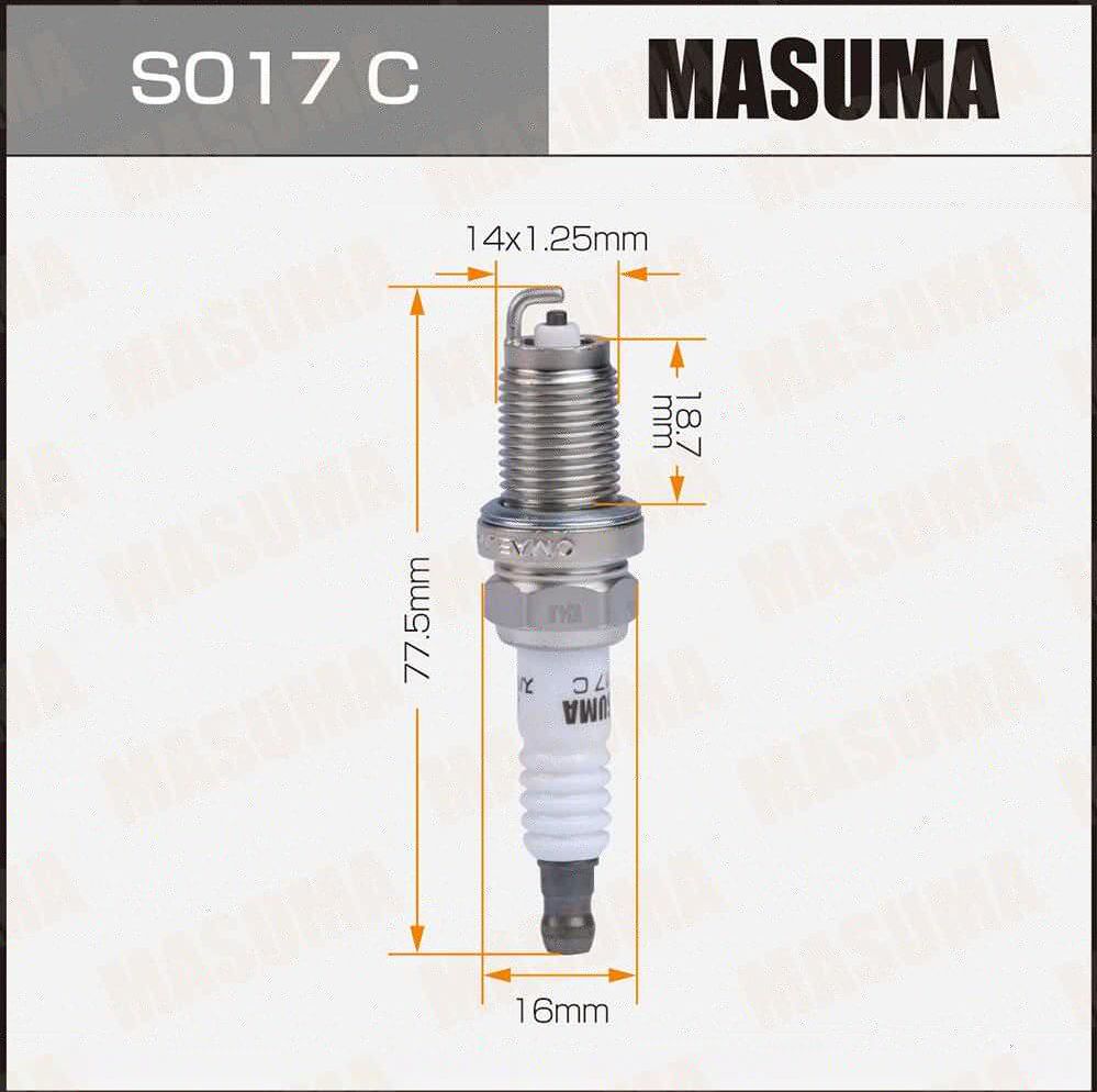 Свеча зажигания (Masuma). Артикул S024C