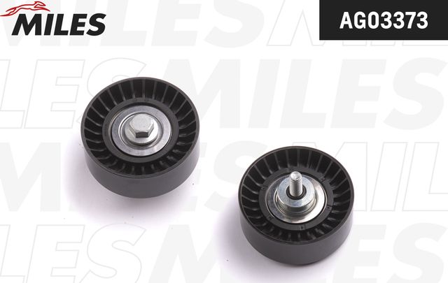 Направляющий (ведущий) ролик приводного поликлинового ремня Miles (полимерный материал). Артикул AG03373