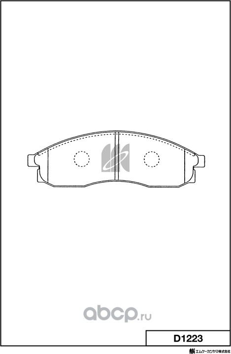 Колодки торм.пер. (MK Kashiyama) MK Kashiyama. Артикул D1223