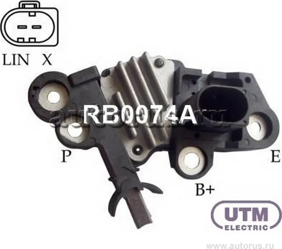 Регулятор VOLVO S60/S80/V60/V70/XC60 -10 генератора (UTM). Артикул RB0074A