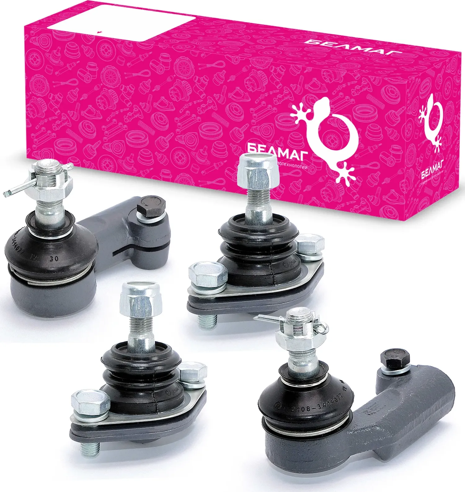 Комплект шаровых опор и рулевых наконечников 2110 Десяточка (шаровые опоры Комфорт — 2 шт., нако БелМаг BM.1138 (Belmag). Артикул BM.1138