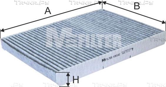 Салонный фильтр MFilter для Volkswagen New Beetle I (A4) 1998-2010. Артикул K 9016C