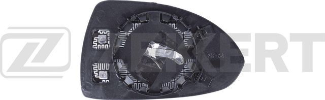 Зеркальное стекло бокового зеркала Zekkert левое для Opel Corsa E 2014-2019. Артикул SP-1016