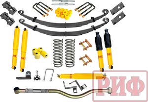 Лифт-комплект РИФ жесткий (постоянная нагрузка) для УАЗ Patriot 2019-2025, лифт 50 мм. Артикул RIF-Patr19-D