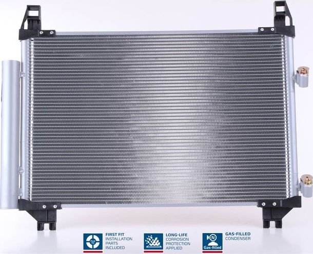 Радиатор кондиционера (конденсатор) Nissens (алюминий) для Toyota Yaris II 2005-2013. Артикул 940050