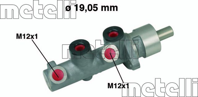 Тормозной цилиндр главный Metelli (алюминий) для Smart Fortwo I (W450) 1999-2007. Артикул 05-0472
