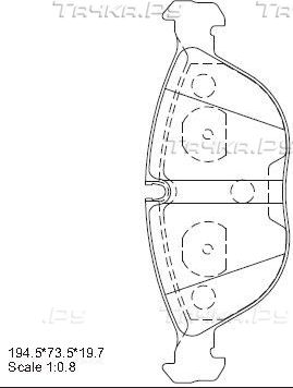 Тормозные колодки Asimco передние для BMW Z8 2000-2003. Артикул KD7772
