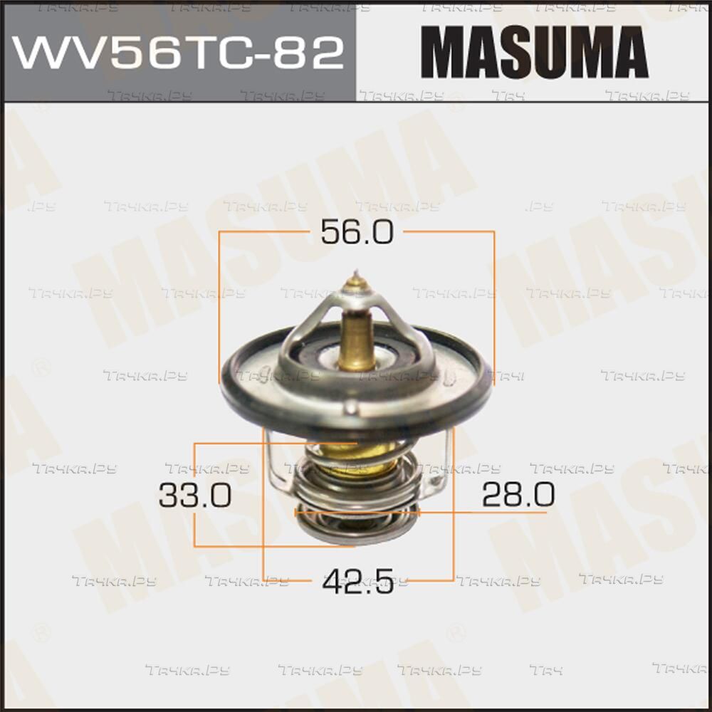 Термостат Masuma для Toyota HiAce H100 1989-2003. Артикул WV56TC-82