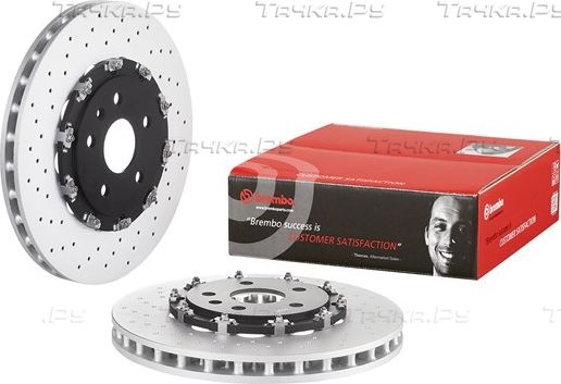 Тормозной диск Brembo Two-Piece Floating передний для Saab 9-5 II 2010-2012. Артикул 09.A804.33
