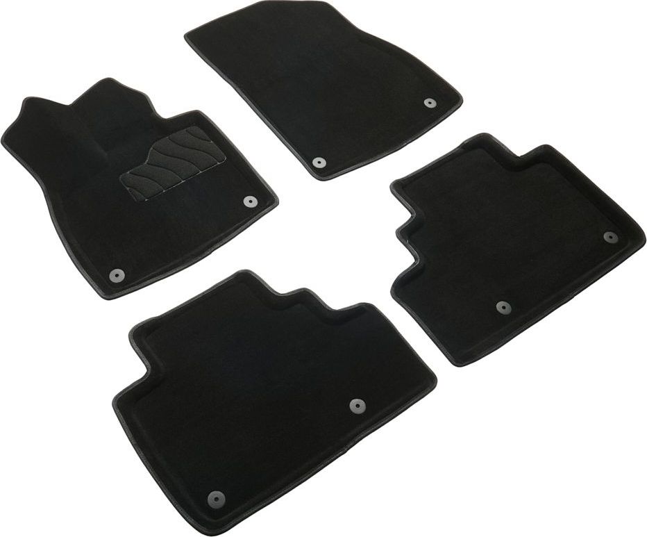 Коврики Seintex 3D ворсовые для салона Li Auto L6 2023-2026 Черные. Артикул 317909