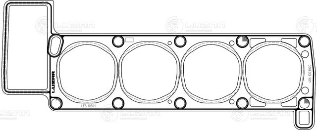 Прокладка ГБЦ Luzar. Артикул LES 10301