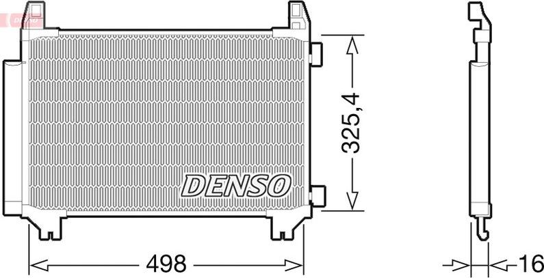 Радиатор кондиционера (конденсатор) Denso. Артикул DCN50028