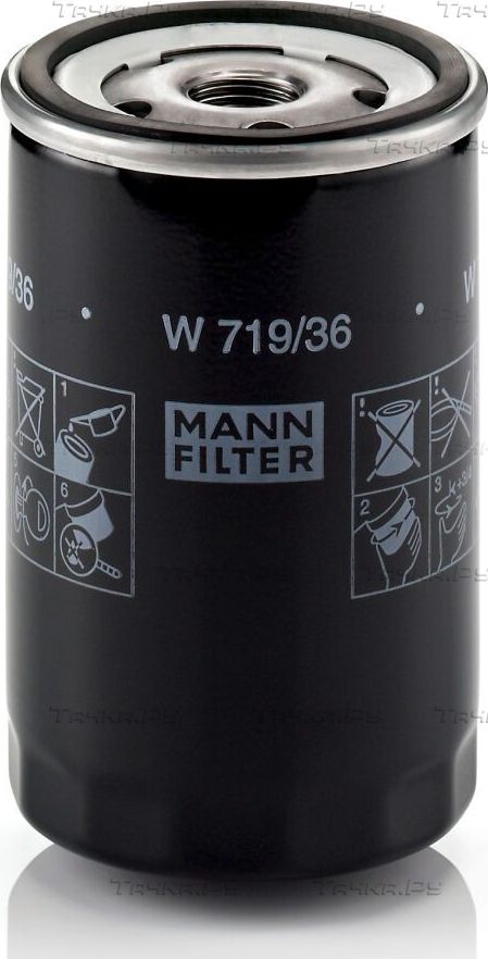 Масляный фильтр Mann-Filter для Land Rover Discovery III 2004-2009. Артикул W 719/36