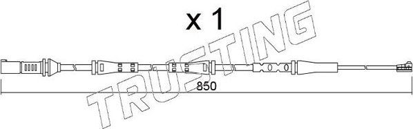 Датчик износа тормозных колодок  Trusting. Артикул SU.374
