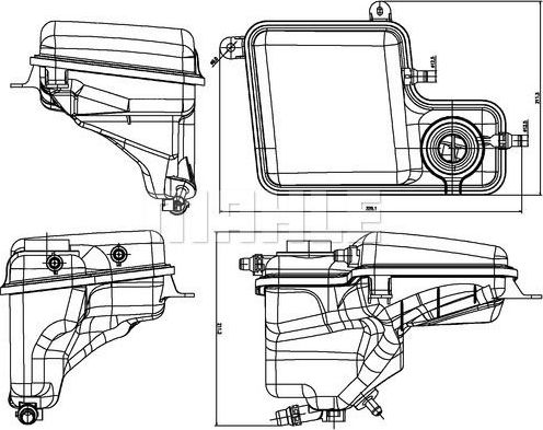 Расширительный бачок Mahle Behr. Артикул CRT 203 000S