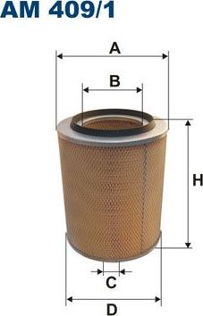 Воздушный фильтр Filtron. Артикул AM 409/1
