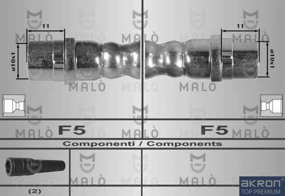 Тормозной шланг Malò. Артикул 80164